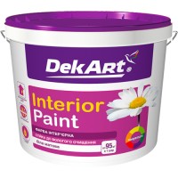 Фарба інтер'єрна DekART Interior Paint, біла матова, 1,2 кг