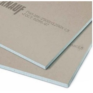 Гіпсокартон стельовий Knauf 1200x2500x9.5 мм