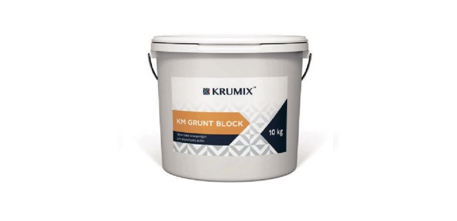 КМ Grunt Block КРУМІКС Грунтовка-концентрат глибокопроникна, 10 кг