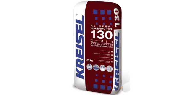 Кладочна суміш для клінкерної цегли Kreisel 130, 25 кг Кладочна суміш для клінкерної цегли Kreisel 130, 25 кг