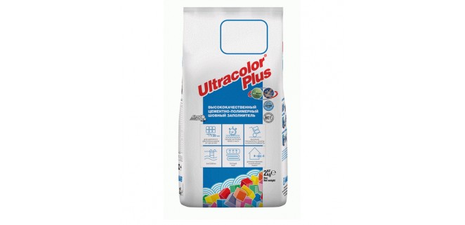 Mapei Ultracolor Plus Фуга 100 для швов 1-20 мм, белая, 2 кг
