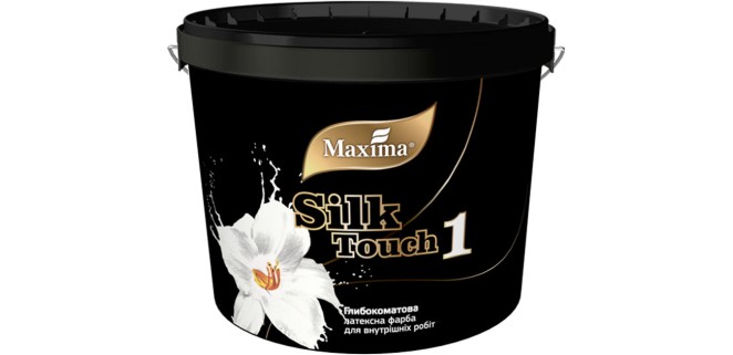 Глибокоматова латексна фарба для внутрішніх робіт Silk Touch 1 Maxima, 6 кг Глибокоматова латексна фарба для внутрішніх робіт Silk Touch 1 Maxima, 6 кг
