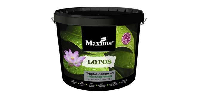 Гіпоалергенна латексна фарба LOTOS Maxima 1,2 кг