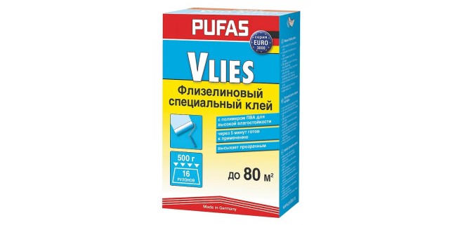 Клей Pufas Vlies для флізелінових шпалер 500 г