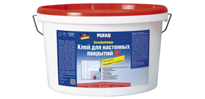 Клей для важких шпалер та настінних покриттів Pufas GF 18 кг