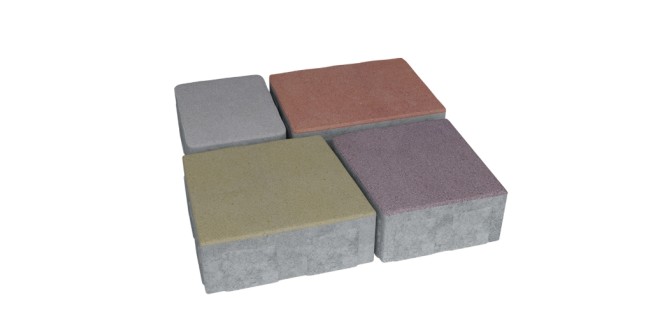 Тротуарна плитка Австрійський камінь h 50 мм, сірий