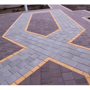 Тротуарна плитка Австрійський камінь h 50 мм, сірий