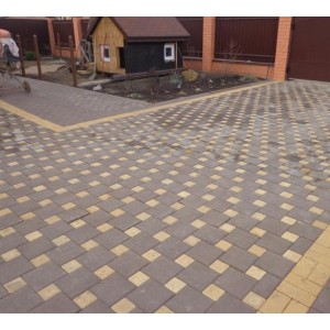 Тротуарна плитка Австрійський камінь h 50 мм, сірий