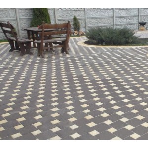 Тротуарна плитка Австрійський камінь h 50 мм, сірий