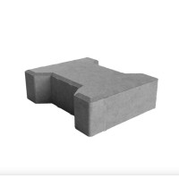 Тротуарна плитка Подвійне Т h 100 мм, сірий Тротуарна плитка Подвійне Т h 100 мм, сірий