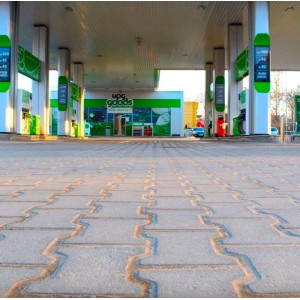 Тротуарна плитка Подвійне Т h 60 мм, сірий