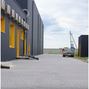 Тротуарна плитка Подвійне Т h 60 мм, сірий