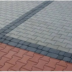 Тротуарна плитка Подвійне Т h 60 мм, сірий