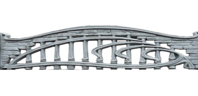 Європаркан односторонній карпатський камінь ажур універсал 2000х500 мм