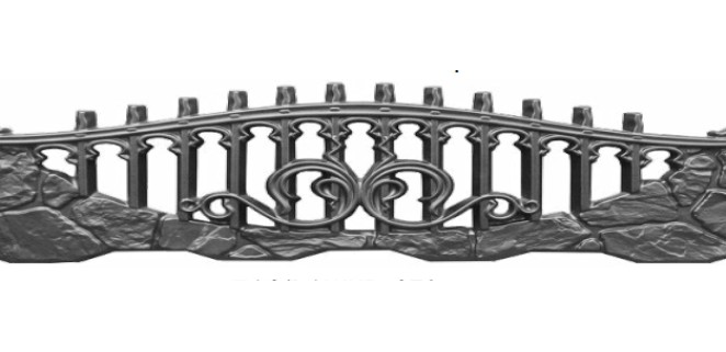 Європаркан односторонній  пазл ажур 2000х500 мм