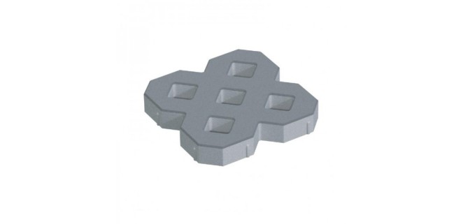 Тротуарна плитка Решітка h 80 мм, коричнева