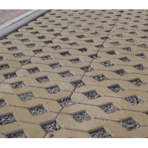 Тротуарна плитка Решітка h 80 мм, коричнева