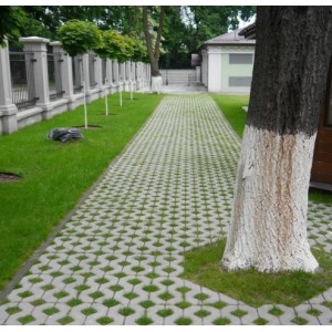 Тротуарна плитка Решітка h 80 мм, коричнева