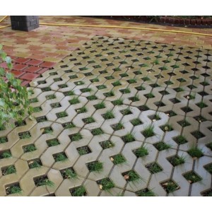 Тротуарна плитка Решітка h 80 мм, коричнева