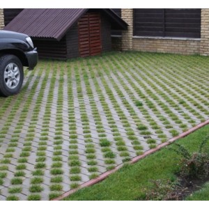 Тротуарна плитка Решітка h 80 мм, коричнева