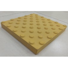 Тротуарна плитка Тактильна Усічений конус 30х30 см, жовта