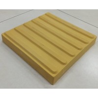 Тротуарна плитка Тактильна Пряма лінія 30х30 см, жовта Тротуарна плитка Тактильна Пряма лінія 30х30 см, жовта