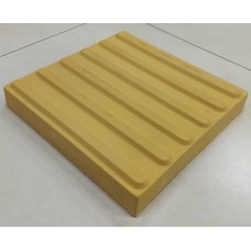 Тротуарна плитка Тактильна Пряма лінія 30х30 см, жовта