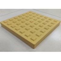 Тротуарна плитка Тактильна Усічена піраміда 30х30 см, жовта Тротуарна плитка Тактильна Усічена піраміда 30х30 см, жовта