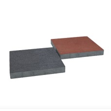 Тротуарна плитка Квадрат 50х50 см, коричнева