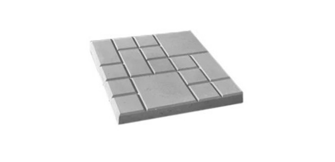 Тротуарна плитка Квадрат 25х25 см, коричнева Тротуарна плитка Квадрат 25х25 см, коричнева