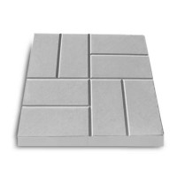 Тротуарна плитка Квадрат Паркет 40х40 см, коричнева Тротуарна плитка Квадрат Паркет 40х40 см, коричнева