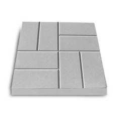 Тротуарна плитка Квадрат Паркет 40х40 см, коричнева