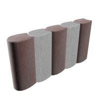 Стовп садовий фігурний 115х265х80 мм (коричневий) Стовп садовий фігурний 115х265х80 мм (коричневий)