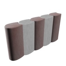 Стовп садовий фігурний 115х265х80 мм (коричневий) Стовп садовий фігурний 115х265х80 мм (коричневий)