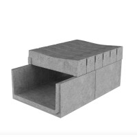 Водовідлив з кришкою 600х500х300 мм Водовідлив з кришкою 600х500х300 мм