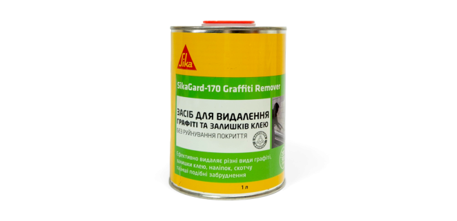 Змивка граффіті, фарби, залишків клею Sikagard – 170 Graffiti Remover, 1 л