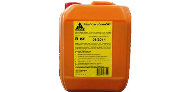 Високоефективний суперпластифікатор для гіпсів Sika ViscoCrete G-2, 5 кг