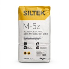 SILTEK М-5z Сірий Кольорова суміш для заповнення швів цегли 25 кг