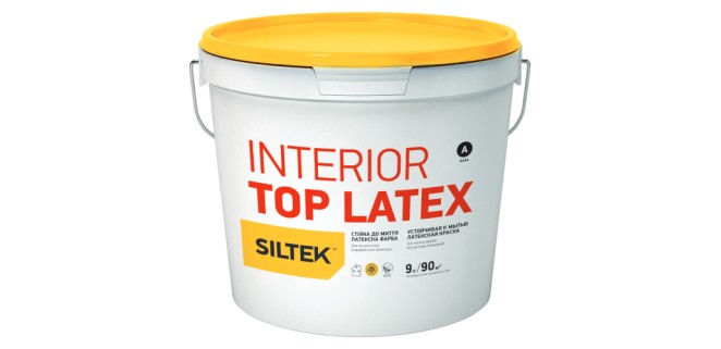 Siltek Interior Top Latex Фарба латексна стійка до миття база A (біла) 9 л