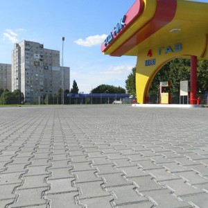Плитка тротуарна Подвійне-Т h 8 см (сіра)