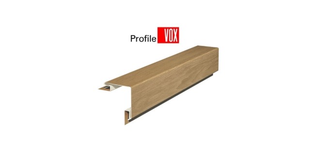 Планка S-12 зовнішнього кута VOX всі кольори (дуб, дуб медовий, дуб золотий, дуб вінчестер, дуб світлий, горіх) 3,05 м