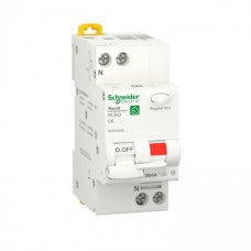 Диференційний автоматичний вимикач RESI9 Schneider Electric 6 А, 30 мA, 1P+N, 6кA, крива С, тип А