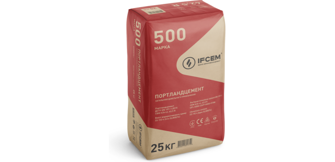 Цемент ПЦ ІІ/А-В-500Р-Н (25 кг) Івано-Франківськ (заводська тара)
