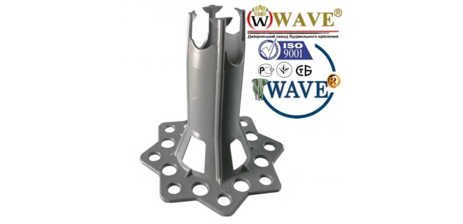 Фіксатор арматури Настіл Wave 60-70, 100 шт Фіксатор арматури Настіл Wave 60-70, 100 шт