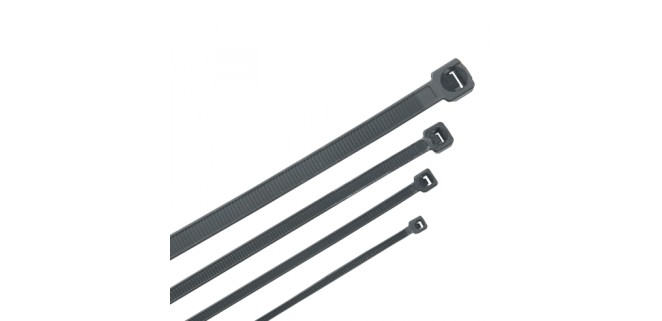 Стяжка кабельна нейлонова чорна 7,6х200 мм, 100 шт Стяжка кабельна нейлонова чорна 7,6х200 мм, 100 шт