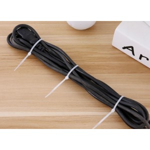 Стяжка кабельна нейлонова для внутрішніх робіт чорна 4,8х300 мм, 100 шт