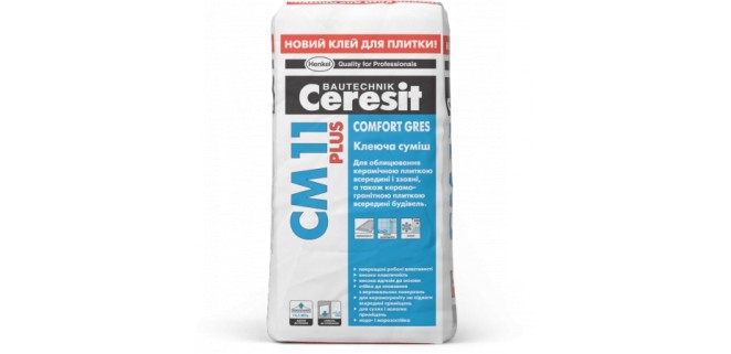 Ceresit СМ 11 Plus Клей для плитки церезит