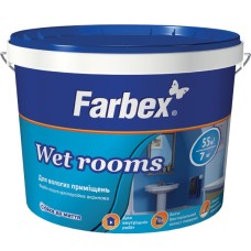 Краска для влажных помещений Farbex Wet Rooms 7 кг