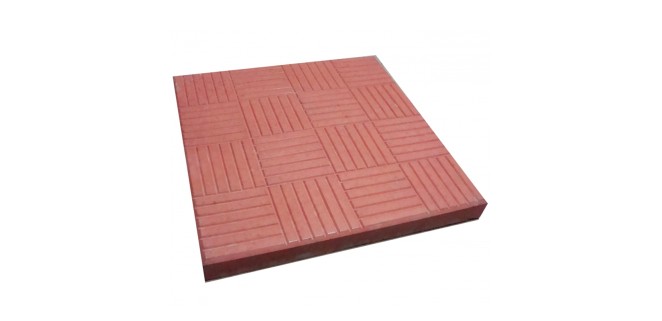 Тротуарна плитка Печиво 30*30 (червона) 