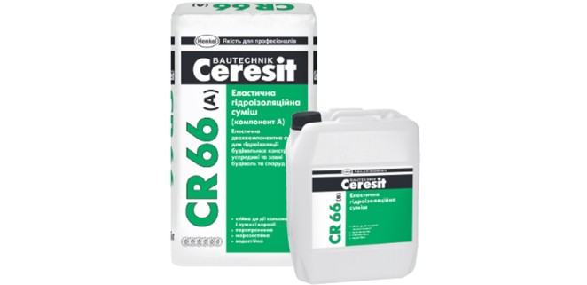 Ceresit CR 66 эластичная гидроизоляционная смесь 